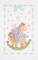 Jack Dempsey Stamped White Quilt Crib Top 40"X60"-Giraffe & Friends